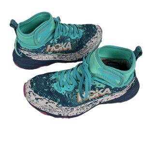 Hoka Speedgoat 6 Mid GTX Women's 7.5 Trail Hiking Shoes Teal Gore-Tex Gorpcore